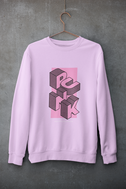 Unisex Sweatshirts Pink Punk