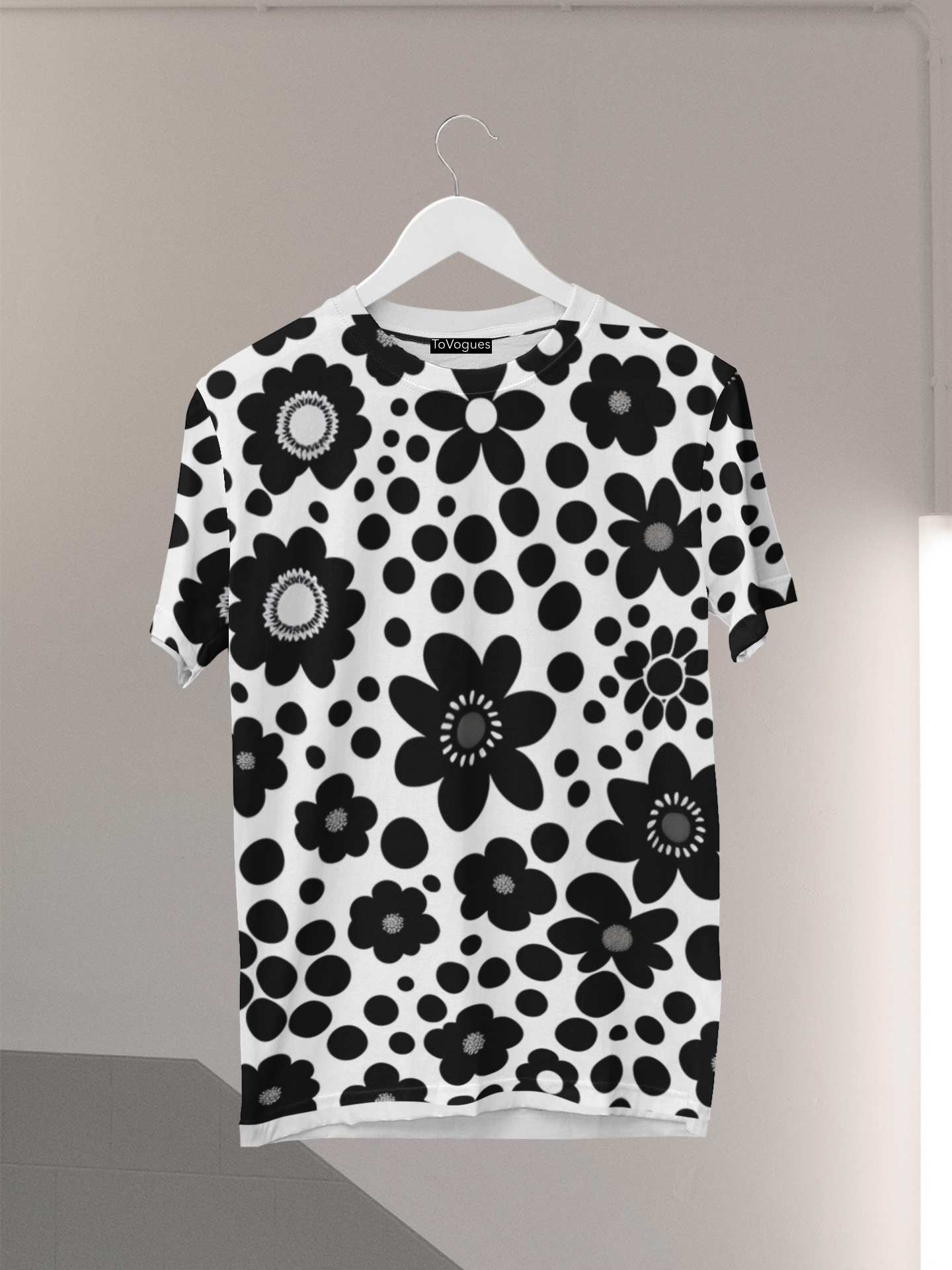 Mens Tshirt Black and White