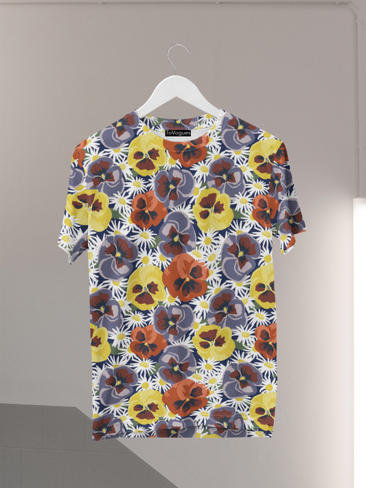 Mens Tshirt All Floral