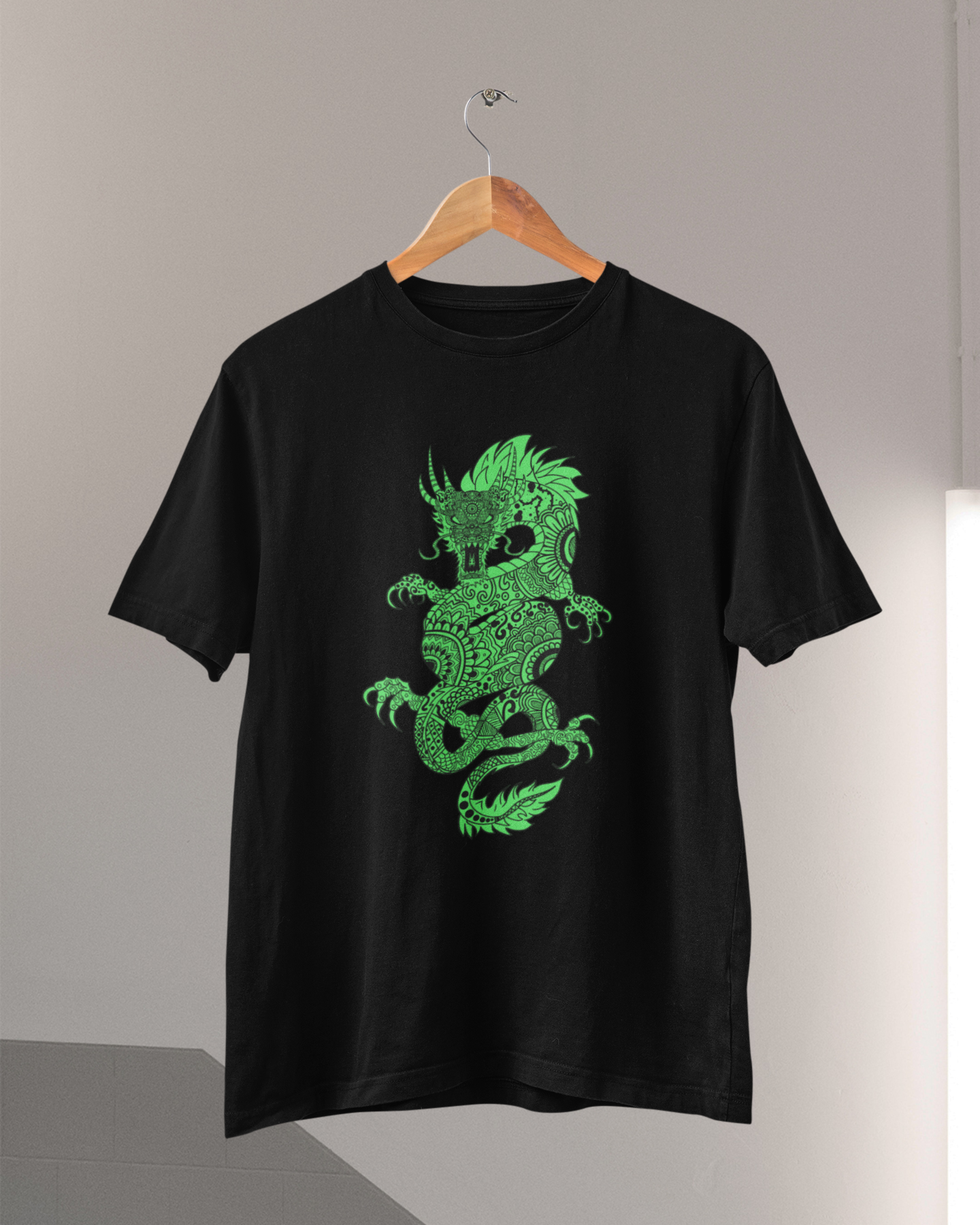 Mens t-shirts Guess the Glow Dragon