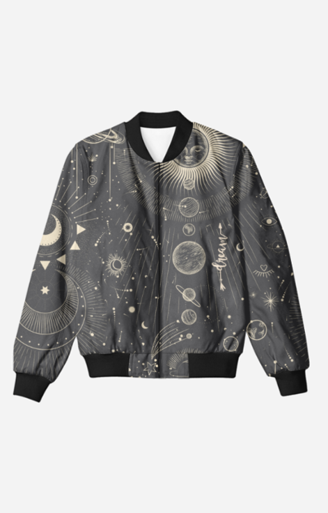 Mens Jacket Planets