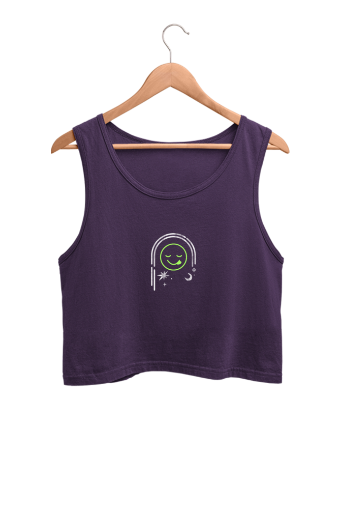 Women Crop Tank Royal Look