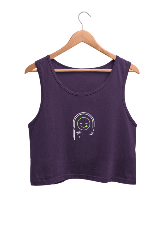 Women Crop Tank Royal Look