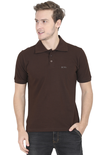 Polo T-shirts Boss Brown