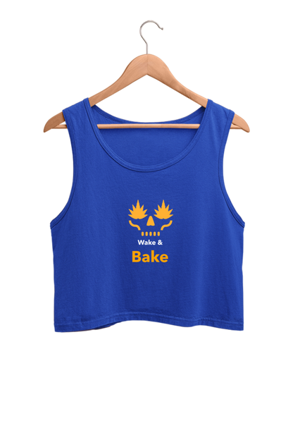 Women  Crop Tank Tops Greens